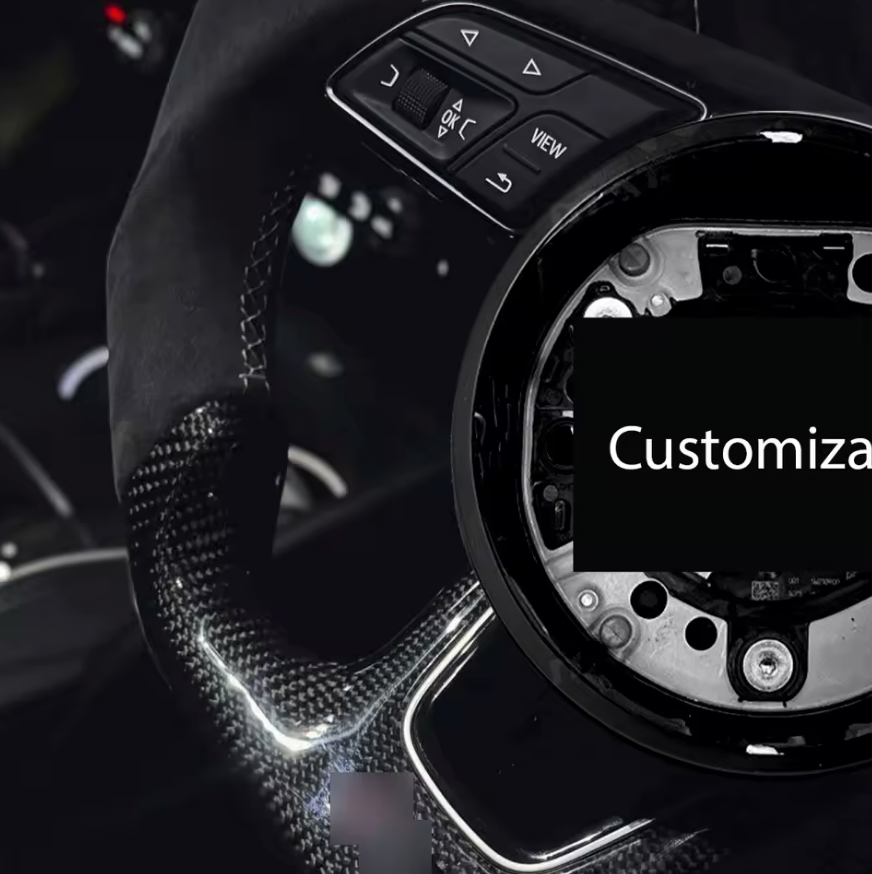 Audi Sports Leather/Carbon Fiber LED Steering Wheel Upgrade A3/A4/A5/A6/A7