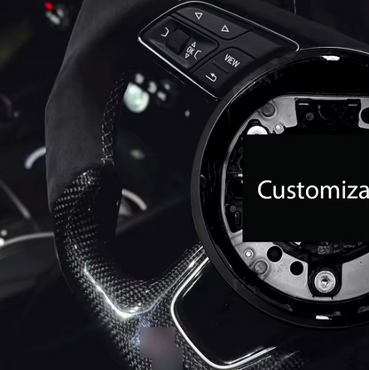 Audi Sports Leather/Carbon Fiber LED Steering Wheel Upgrade A3/A4/A5/A6/A7