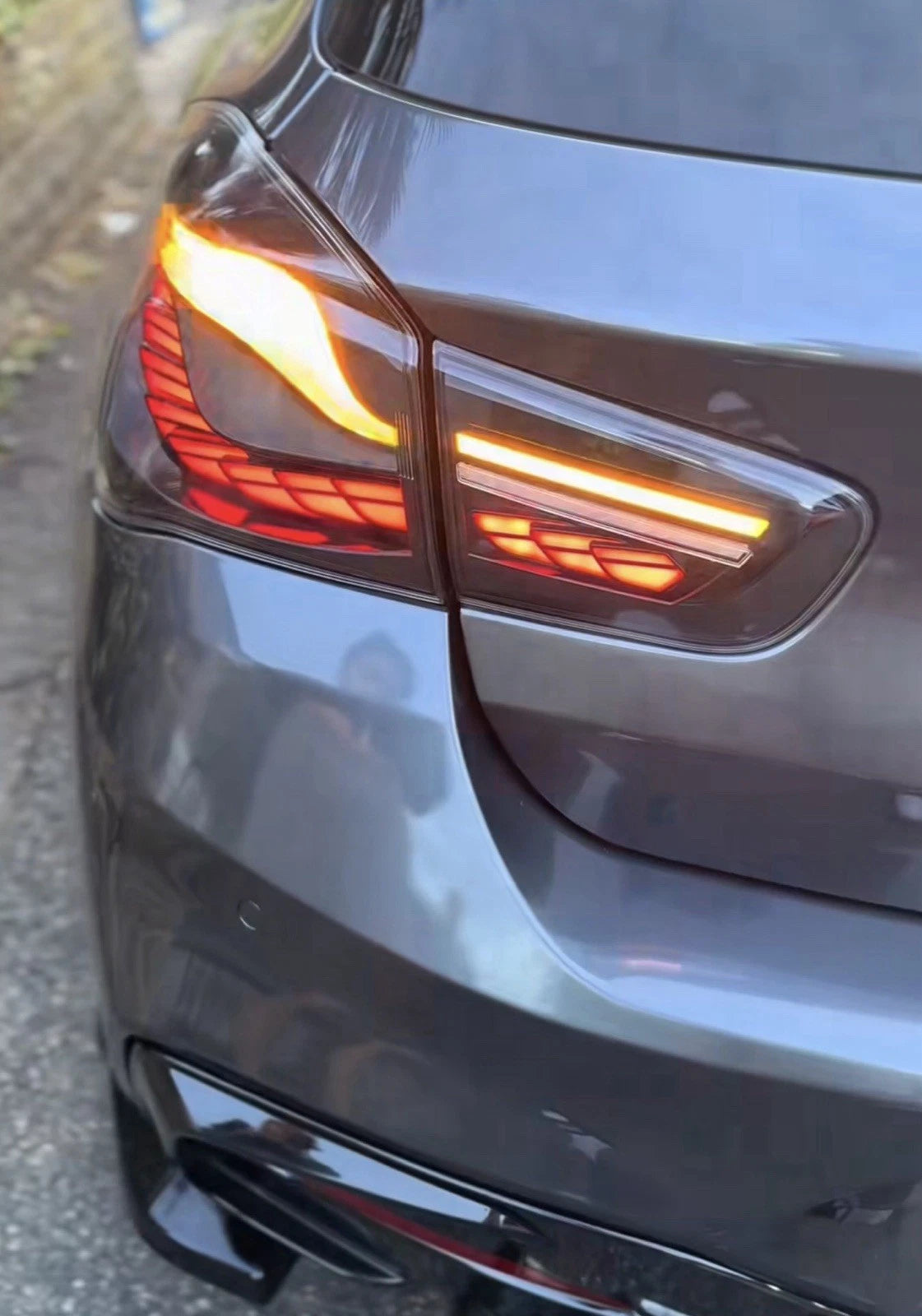 BMW 1 Series F20 F21 GTS OLDE Style Tail Lights SMOKED RED 2015-2018